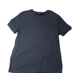 Express Chic Black and White Polka Dot Tee